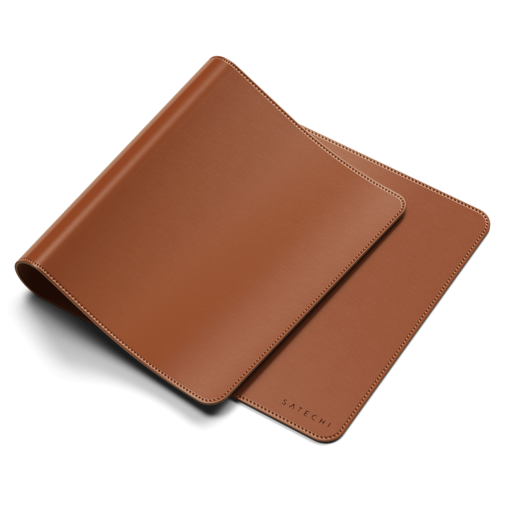 Wholesale cell phone accessory Satechi - Vegan-Leather Premium Desk Mat - Brown