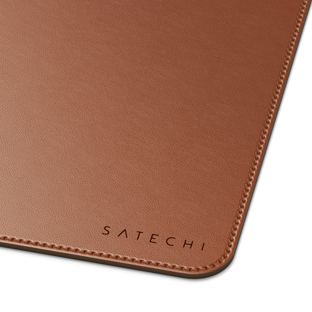 Wholesale cell phone accessory Satechi - Vegan-Leather Premium Desk Mat - Brown