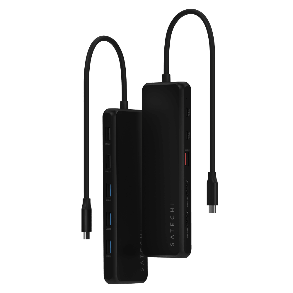 Wholesale cell phone accessory Satechi - 13-in-1 USB C Triple Display Multiport Adapter - Black