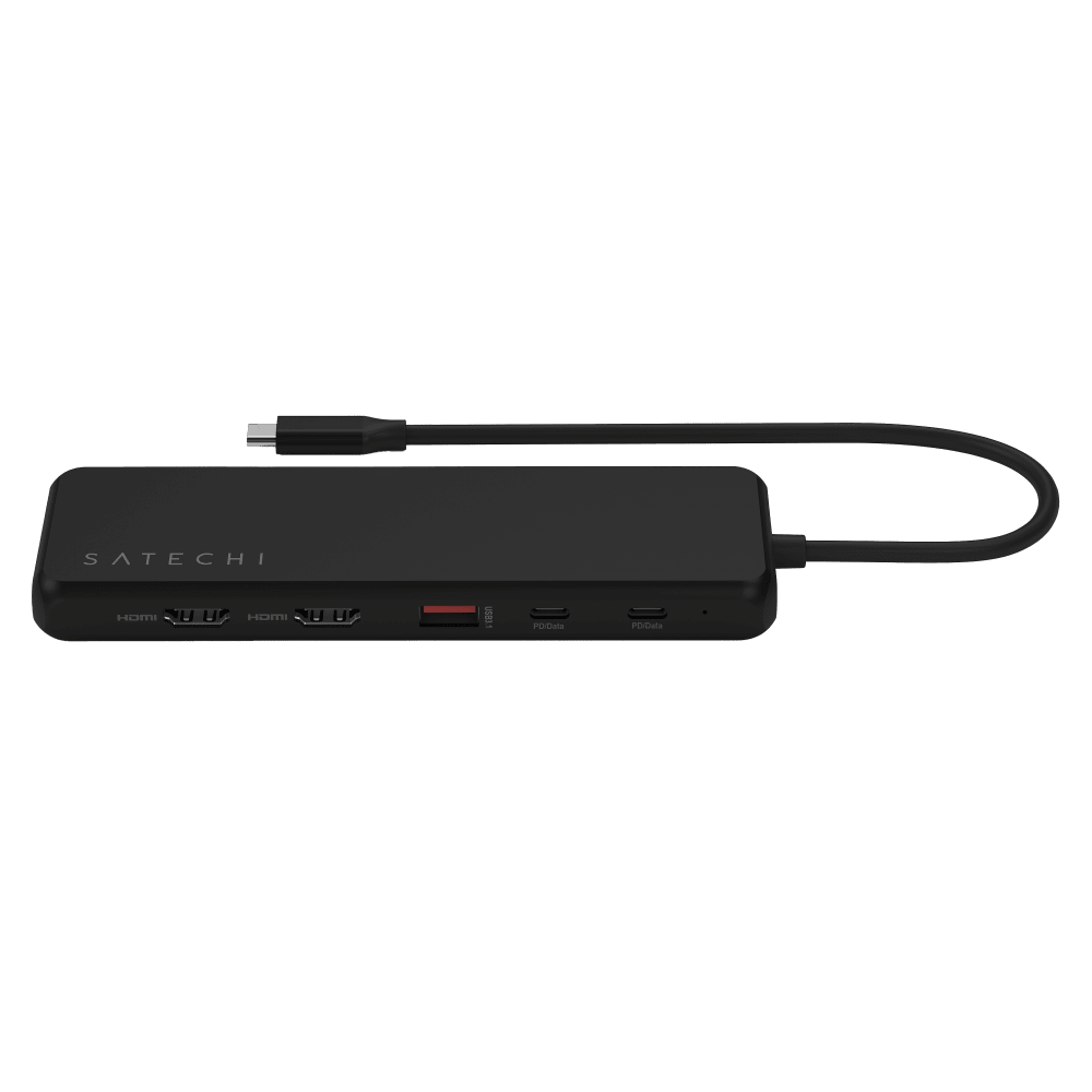 Wholesale cell phone accessory Satechi - 13-in-1 USB C Triple Display Multiport Adapter - Black