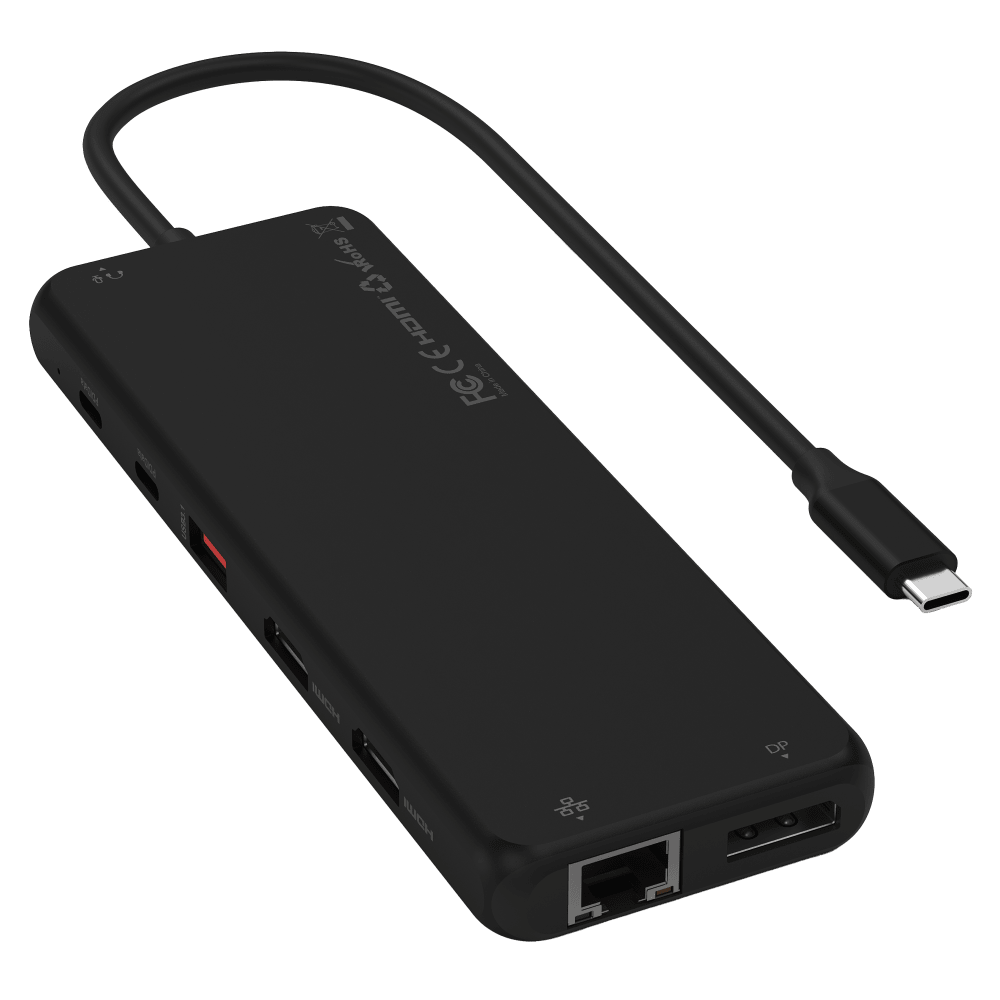 Wholesale cell phone accessory Satechi - 13-in-1 USB C Triple Display Multiport Adapter - Black