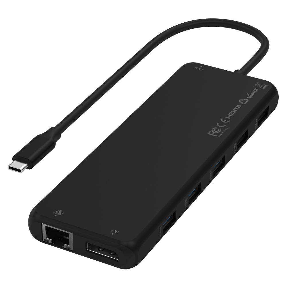 Wholesale cell phone accessory Satechi - 13-in-1 USB C Triple Display Multiport Adapter - Black