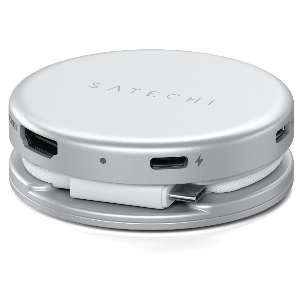 Wholesale cell phone accessory Satechi - OntheGo 5-in-1 Multiport Adapter - Silver