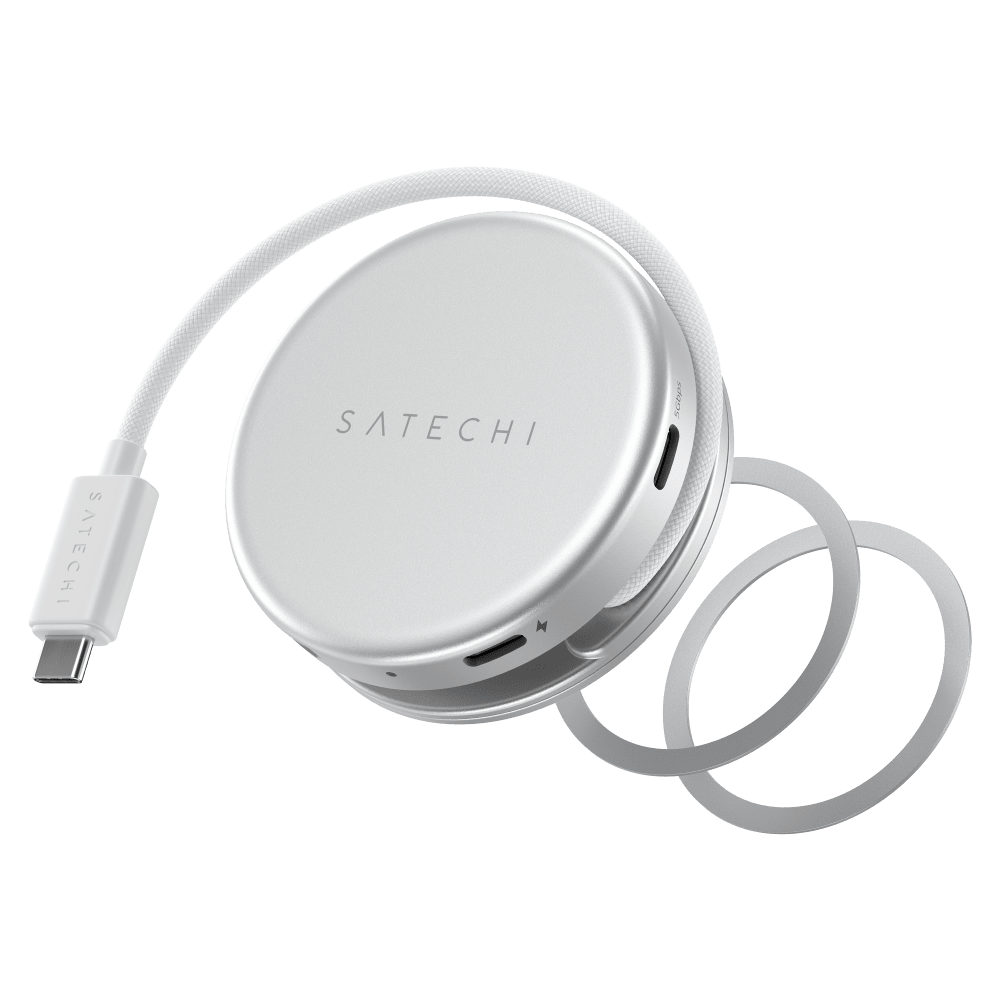 Wholesale cell phone accessory Satechi - OntheGo 5-in-1 Multiport Adapter - Silver