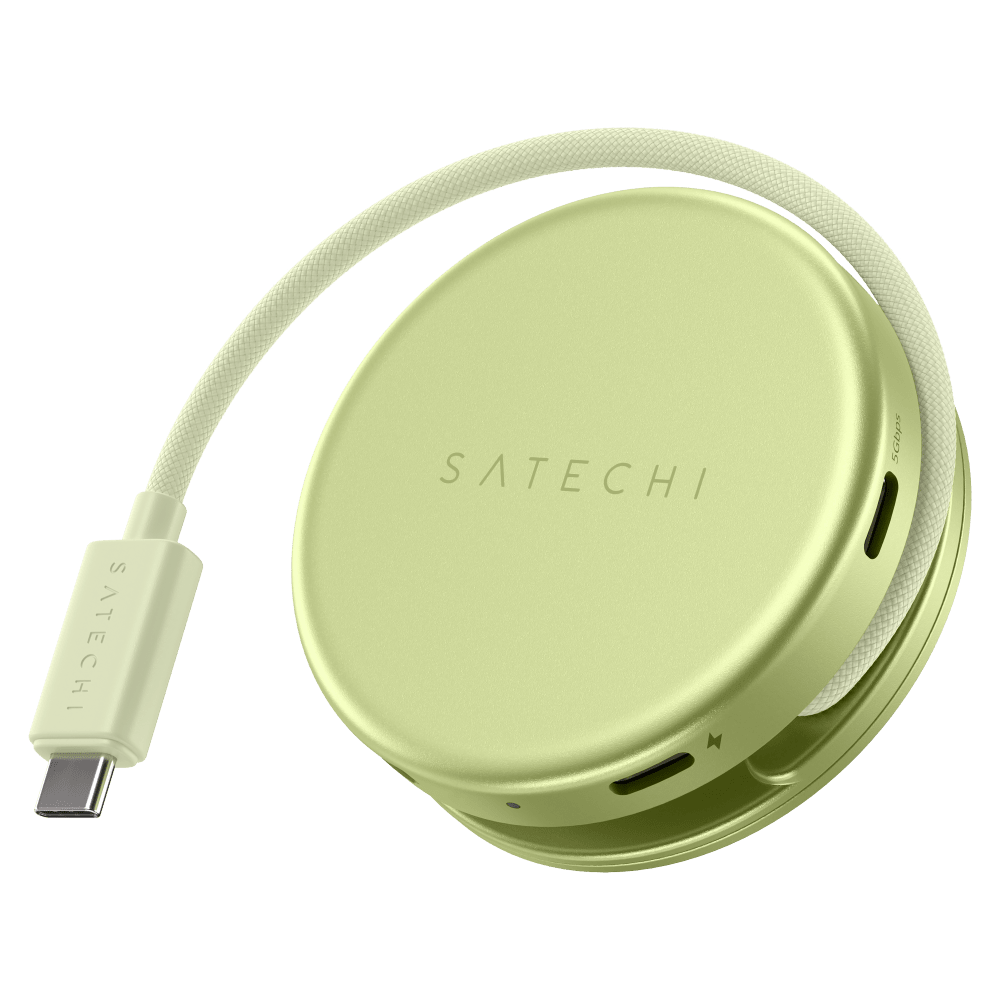Wholesale cell phone accessory Satechi - OntheGo 5-in-1 Multiport Adapter - Citrus