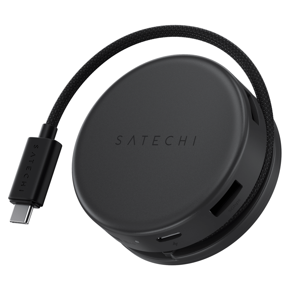 Wholesale cell phone accessory Satechi - OntheGo 7-in-1 Multiport Adapter - Space Black