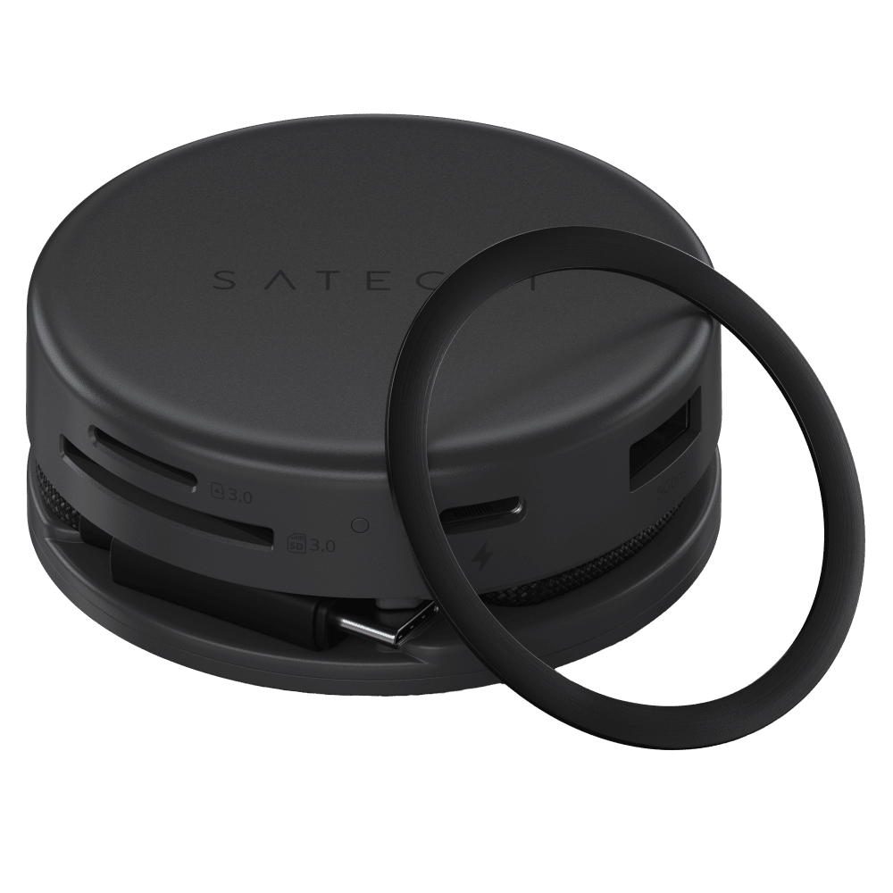 Wholesale cell phone accessory Satechi - OntheGo 7-in-1 Multiport Adapter - Space Black