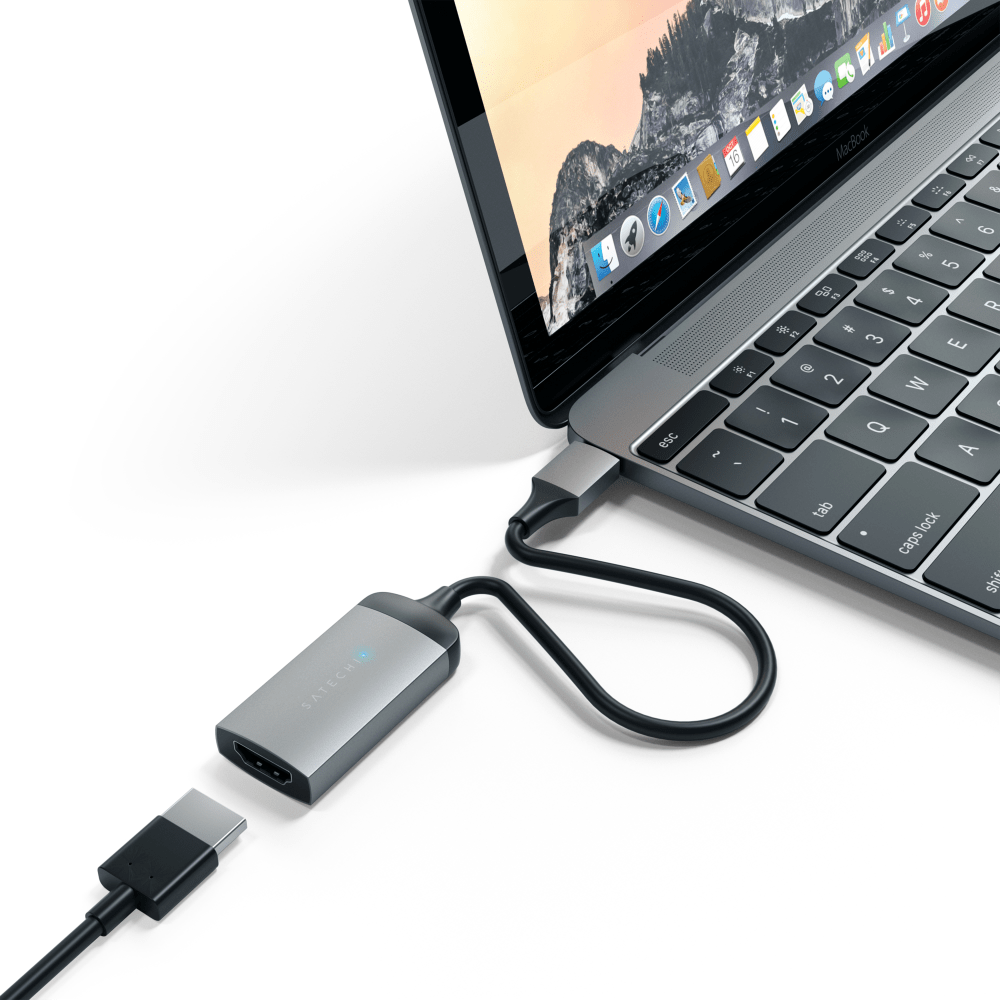 Wholesale cell phone accessory Satechi - Aluminum USB C to HDMI 4K 60Hz Adapter - Space Gray