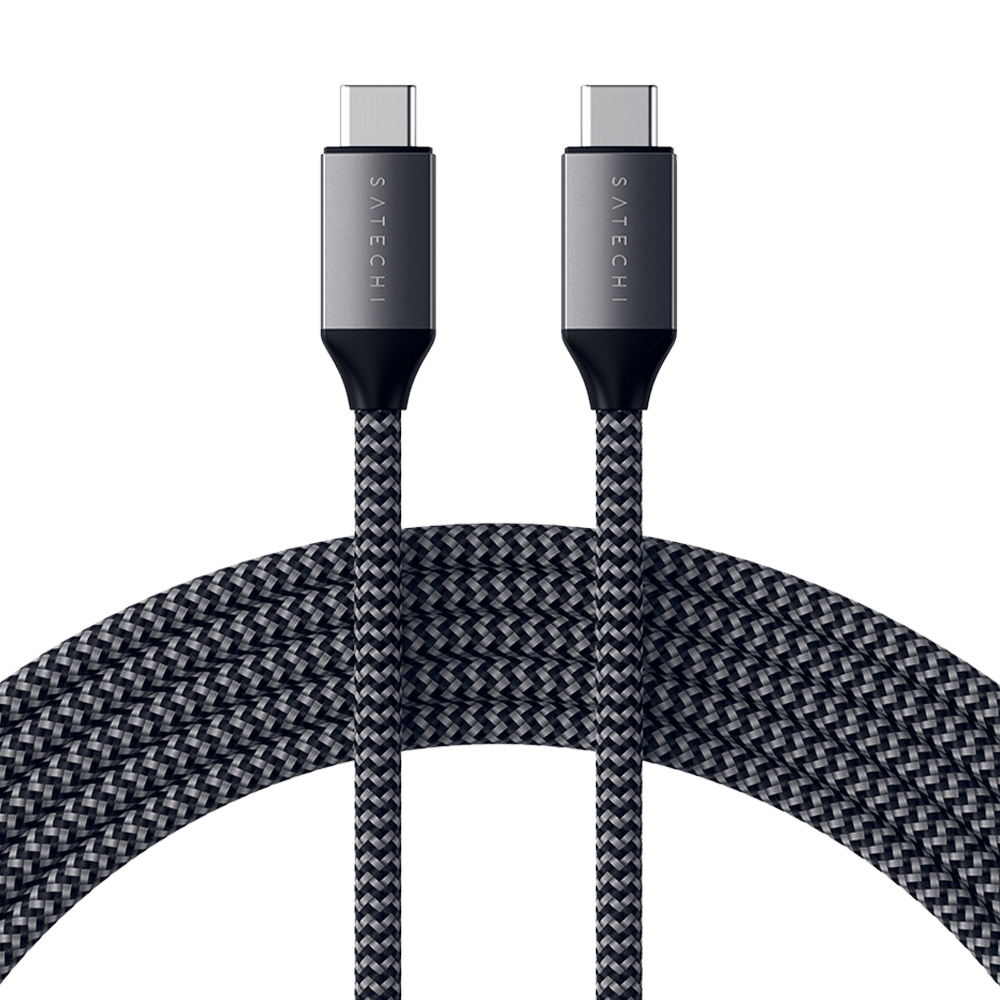 Wholesale cell phone accessory Satechi - USB C to USB C 100W Cable 6.5ft - Space Gray