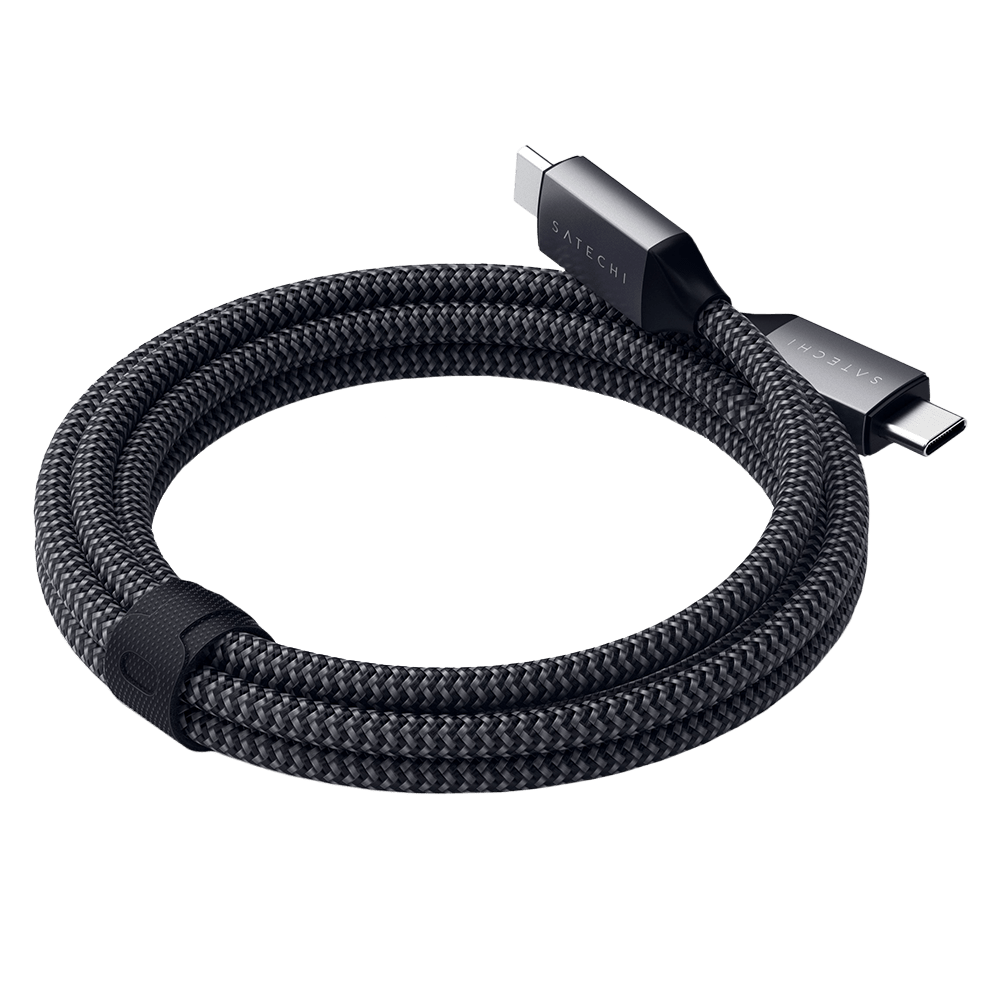 Wholesale cell phone accessory Satechi - USB C to USB C 100W Cable 6.5ft - Space Gray