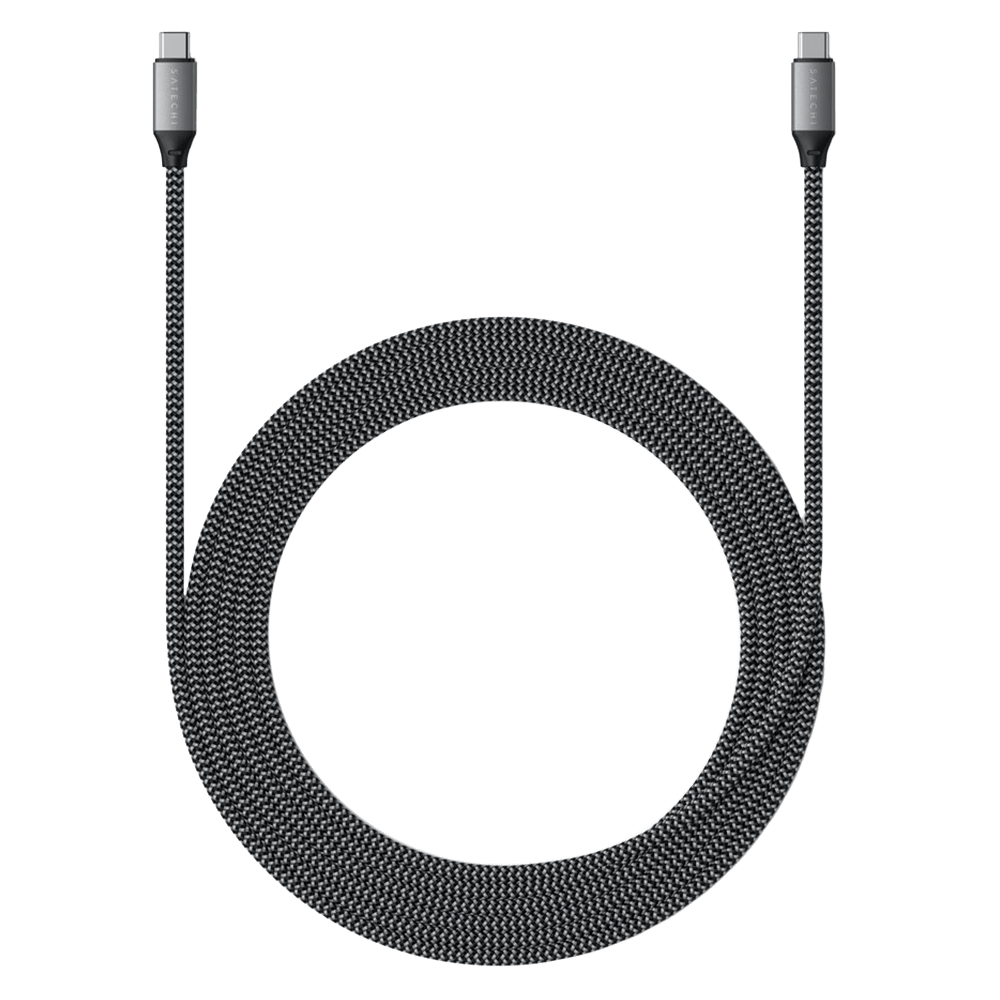 Wholesale cell phone accessory Satechi - USB C to USB C 100W Cable 6.5ft - Space Gray