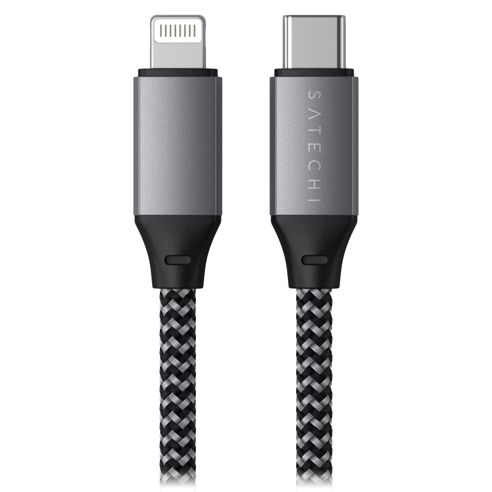 Wholesale cell phone accessory Satechi - USB C to Apple Lightning Cable 10in - Space Gray