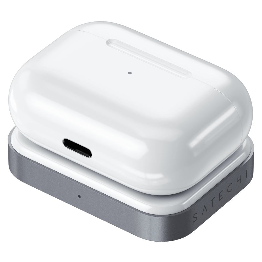 Wholesale cell phone accessory Satechi - USB C Wireless Charging Dock for Apple Airpods - Space