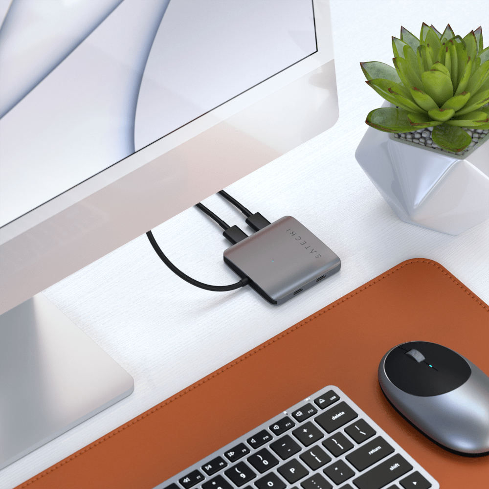 Wholesale cell phone accessory Satechi - 4 Port USB C Hub - Space Gray