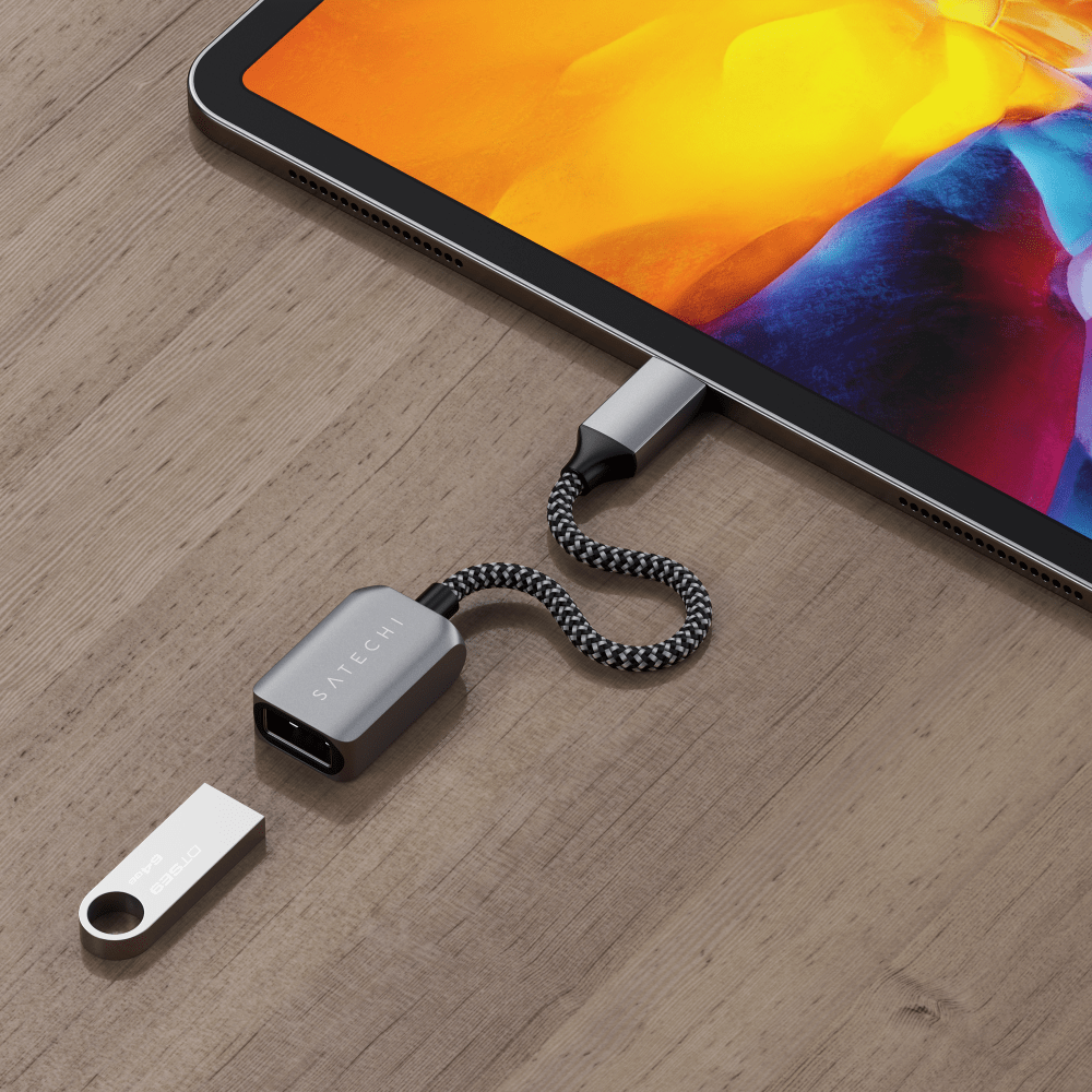 Wholesale cell phone accessory Satechi - USB A 3.0 to USB C Adapter - Space Gray