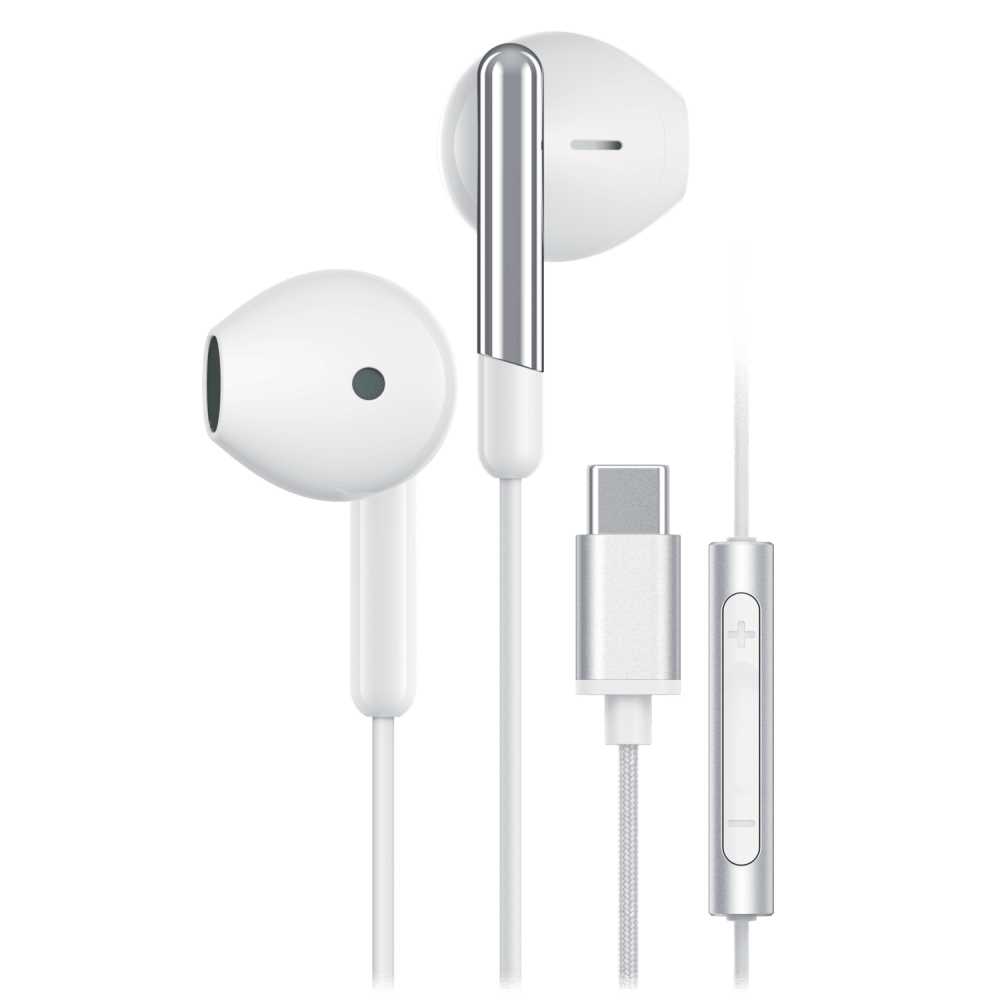 Wholesale cell phone accessory Sway - C-Buds Premium USB C Connection Braided Earbuds with