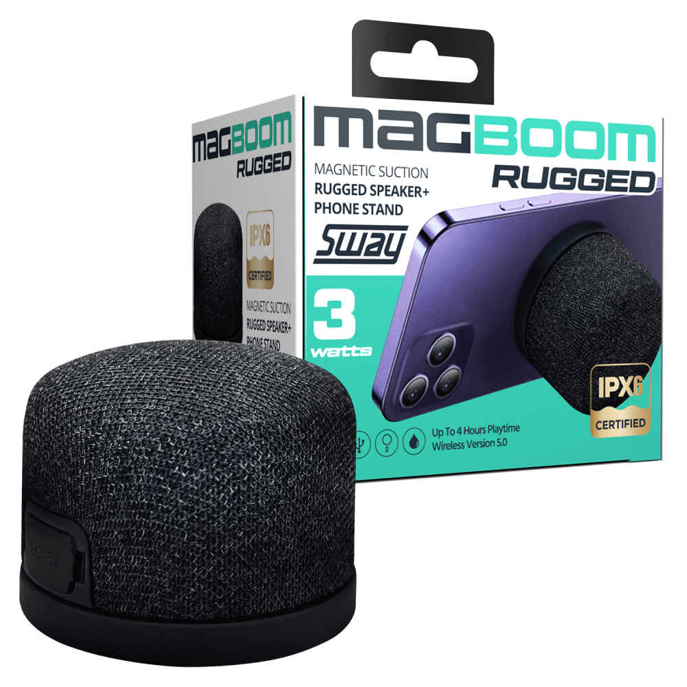 Wholesale cell phone accessory Sway - MagBoom RUGGED Water Resistant MagSafe Bluetooth Speaker