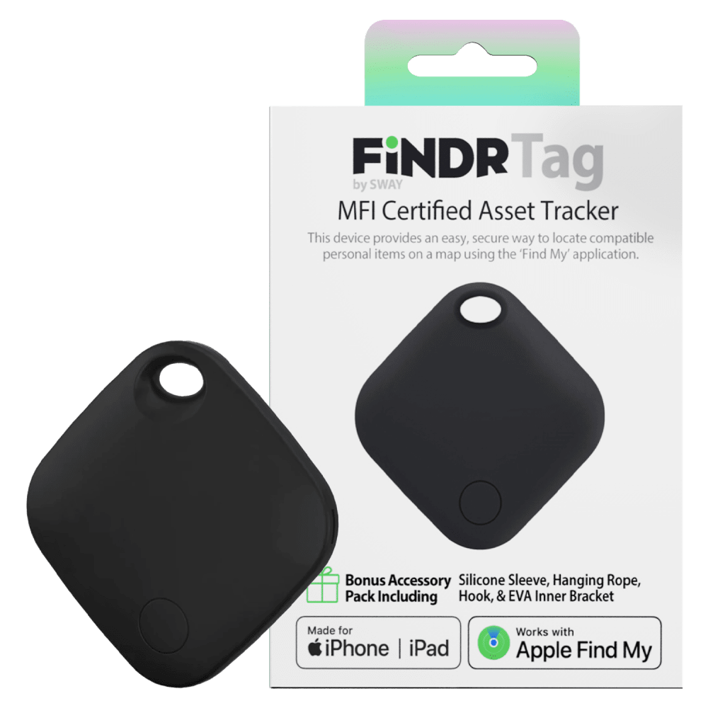 Wholesale cell phone accessory Sway - FINDR TAG MFI Tracker with Silicone Cover and Hook /
