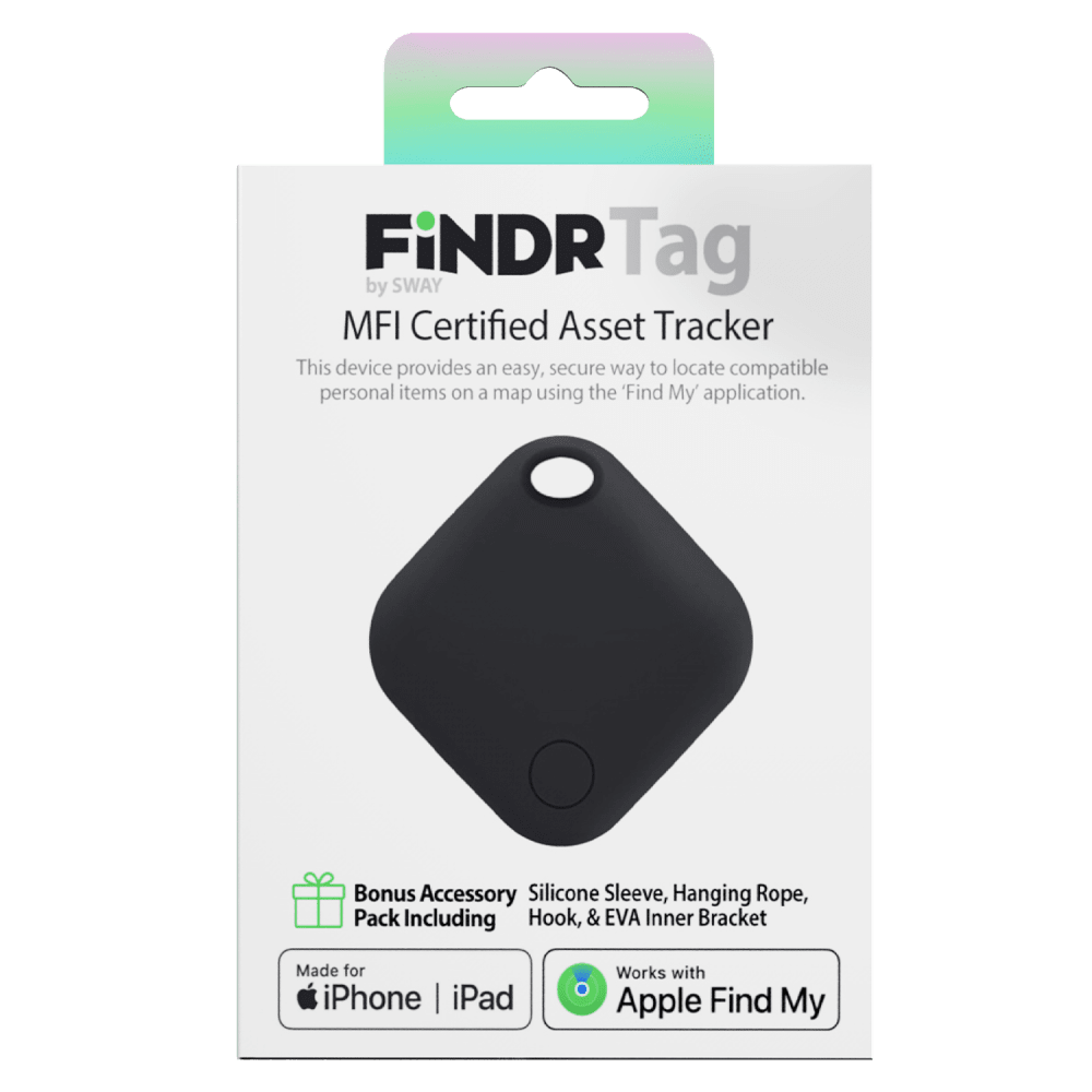 Wholesale cell phone accessory Sway - FINDR TAG MFI Tracker with Silicone Cover and Hook /