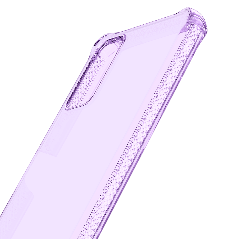 Wholesale cell phone accessory ITSKINS - Spectrum_R  Clear Case for TCL Stylus 5G - Light Purple