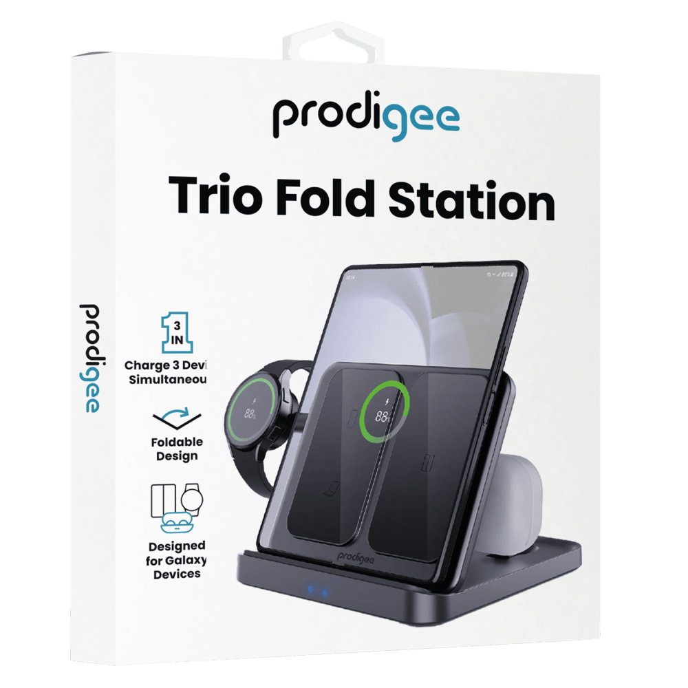 Wholesale cell phone accessory prodigee - Trio Fold Station 3 in 1 Charger for Samsung Devices