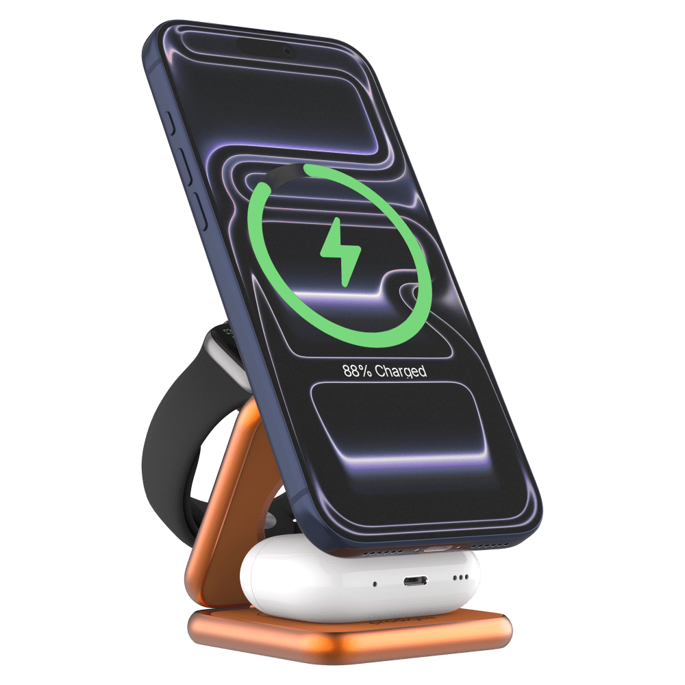 Wholesale cell phone accessory prodigee - Trio 3 in 1 Magnetic Charger for Apple iPhones  /