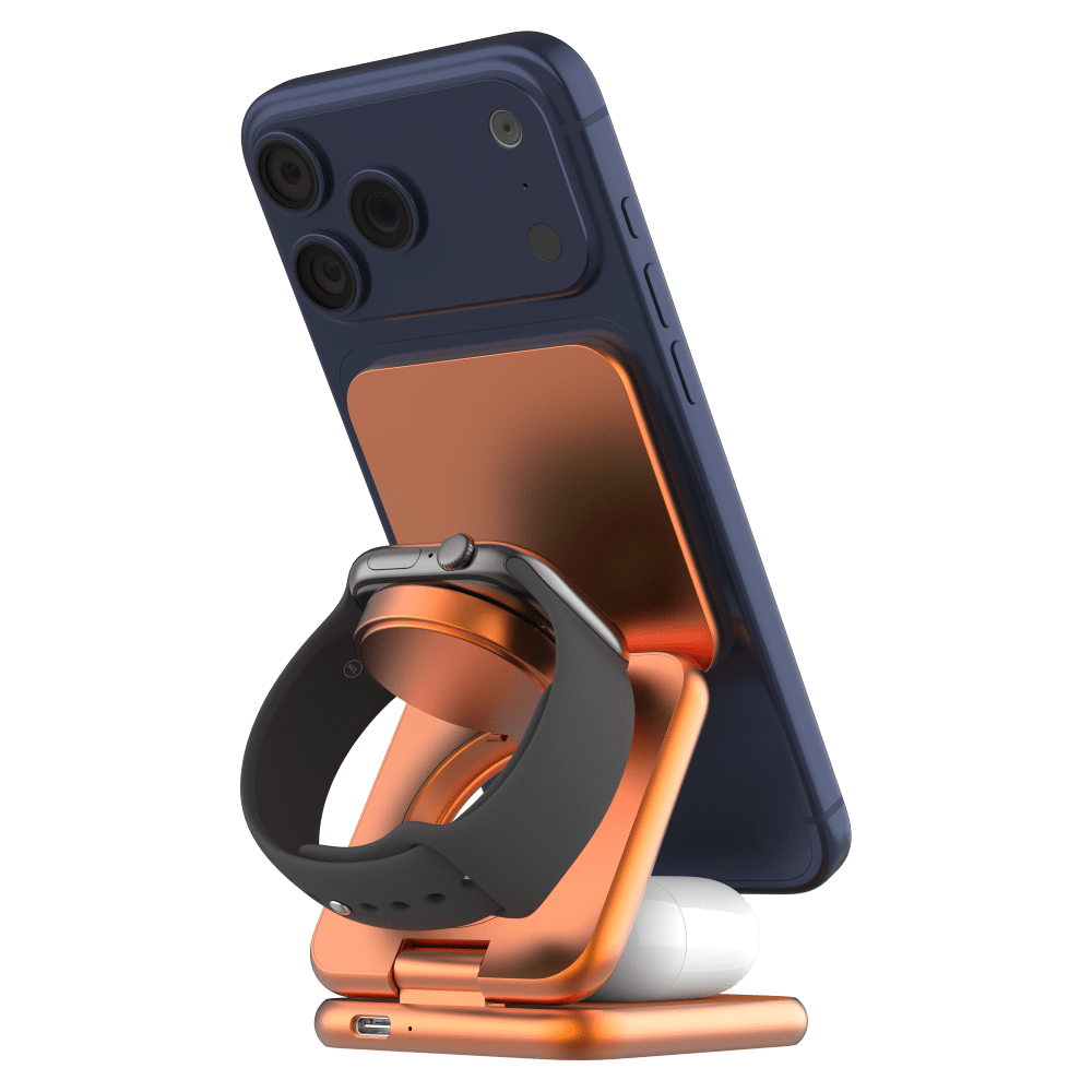 Wholesale cell phone accessory prodigee - Trio 3 in 1 Magnetic Charger for Apple iPhones  /