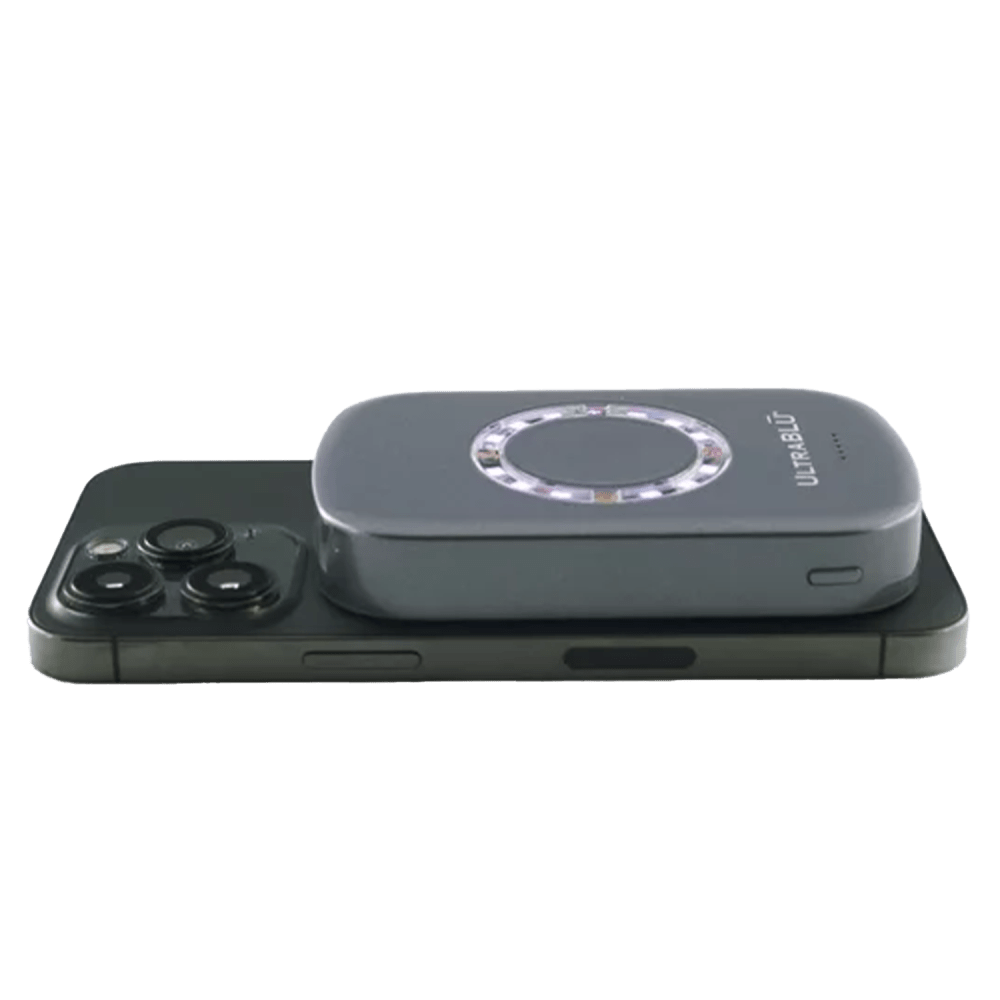 Wholesale cell phone accessory UltraBLU - Sanitizing and Charging Magnetic Power Bank - Grey