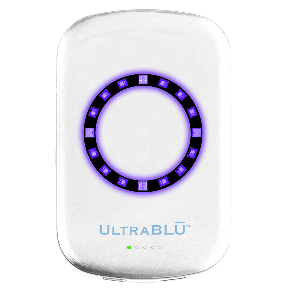 Wholesale cell phone accessory UltraBLU - Sanitizing and Charging Magnetic Power Bank - White