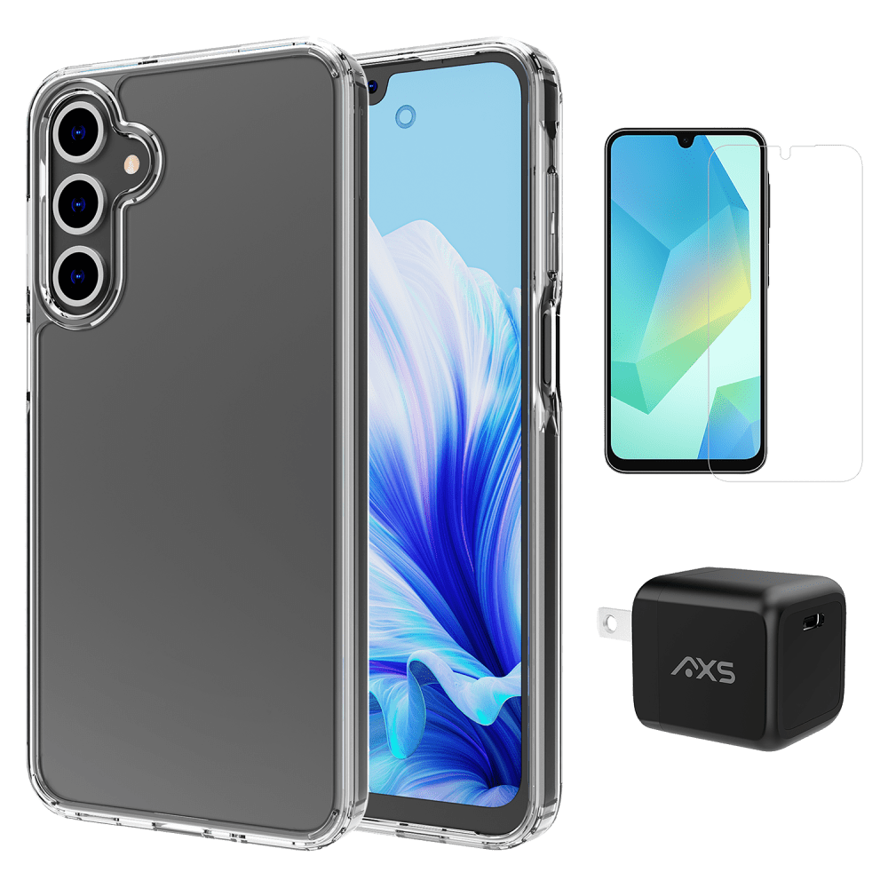 Wholesale cell phone accessory AXS - Starter Kit (Includes Ultra Clear Case, Screen Protector