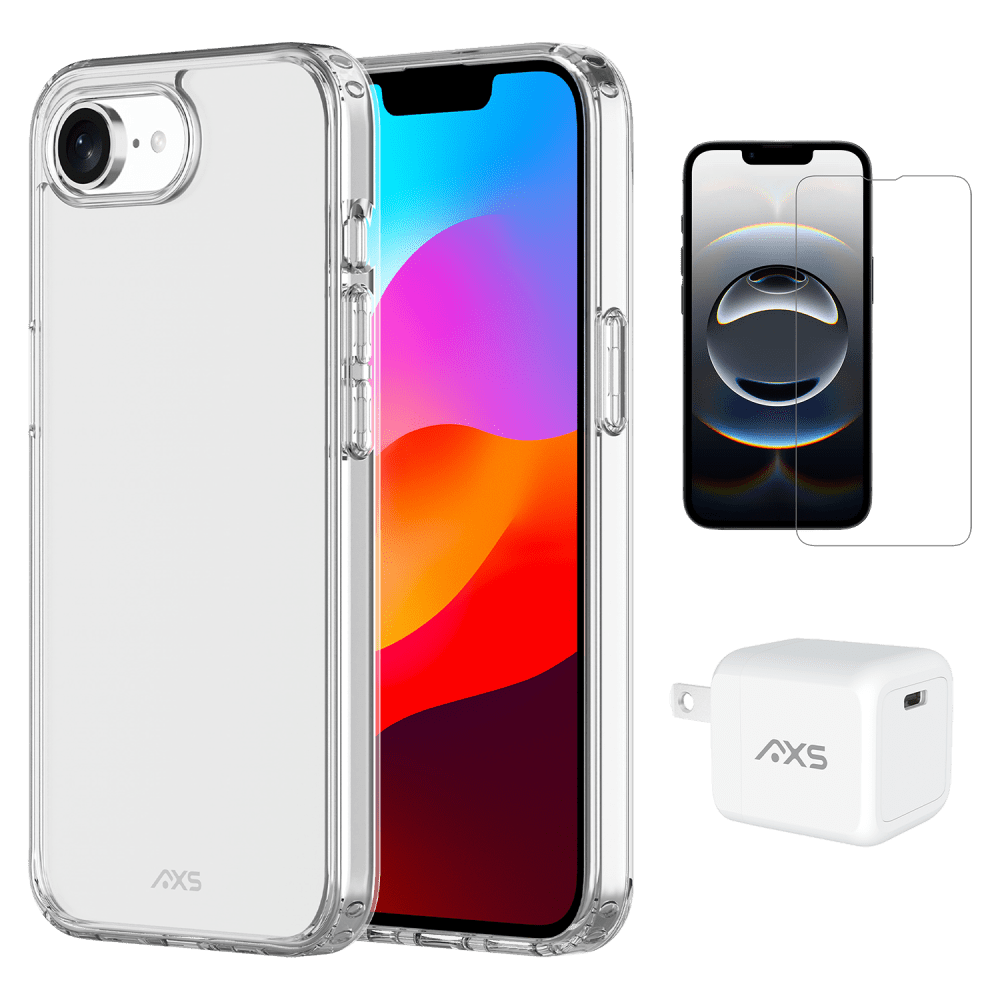 Wholesale cell phone accessory AXS - Starter Kit (Includes Ultra Clear MagSafe Case, Screen