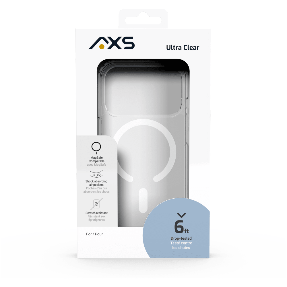 Wholesale cell phone accessory AXS - Ultra Clear MagSafe Case for Apple iPhone 17 Pro - Clear