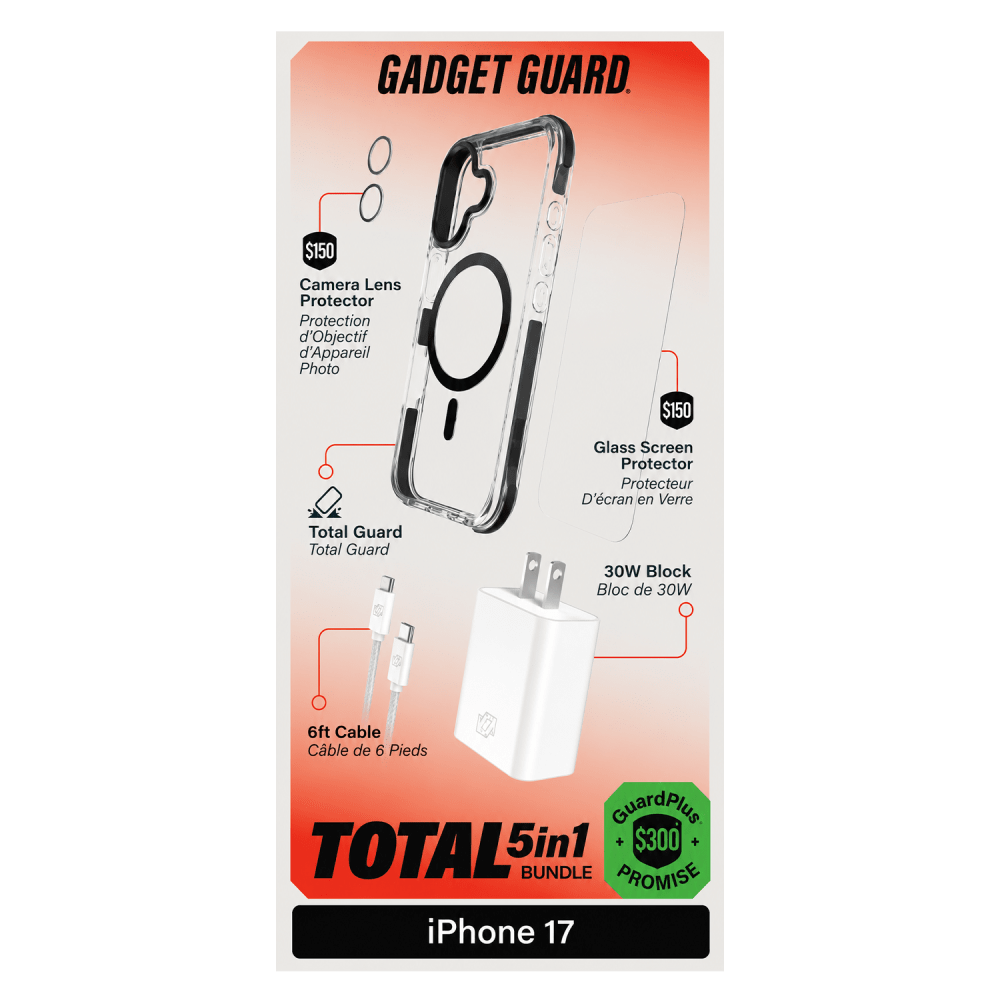 Wholesale cell phone accessory Gadget Guard - 5 in 1 Total Bundle Plus (includes Total Guard