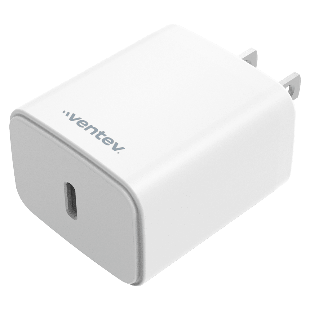 Wholesale cell phone accessory Ventev - ULTRAFAST 20W PD High Speed USB C Wall Charger - White