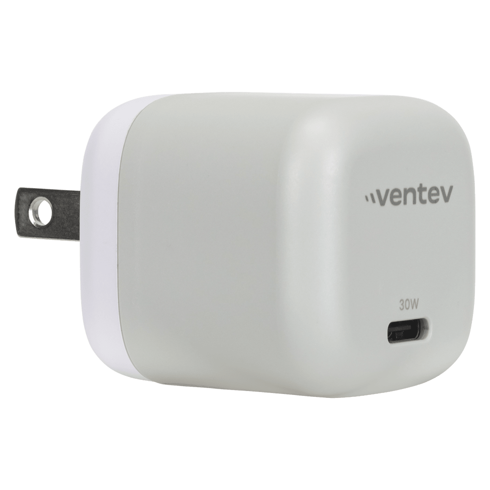 Wholesale cell phone accessory Ventev - 30W PD PPS Mini USB C Wall Charger and USB C to USB