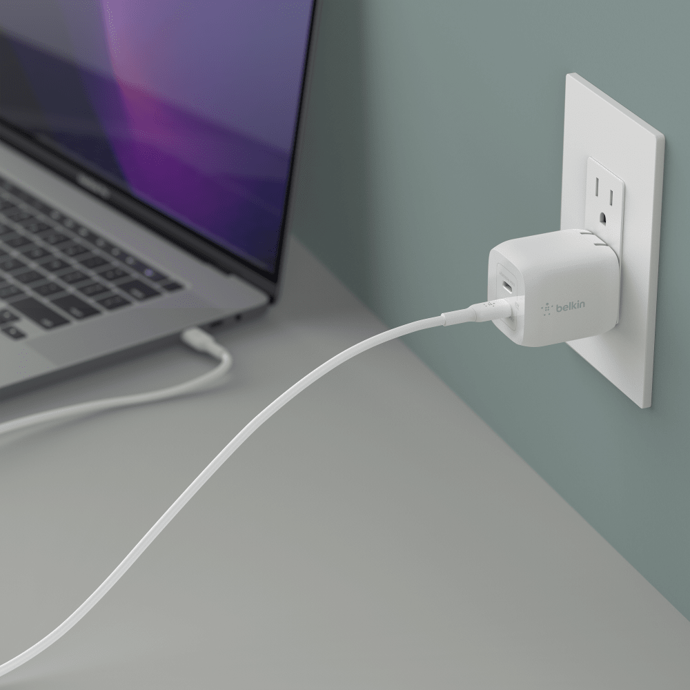 Wholesale cell phone accessory Belkin - Dual Port USB C PD Wall Charger with PPS 45W - White