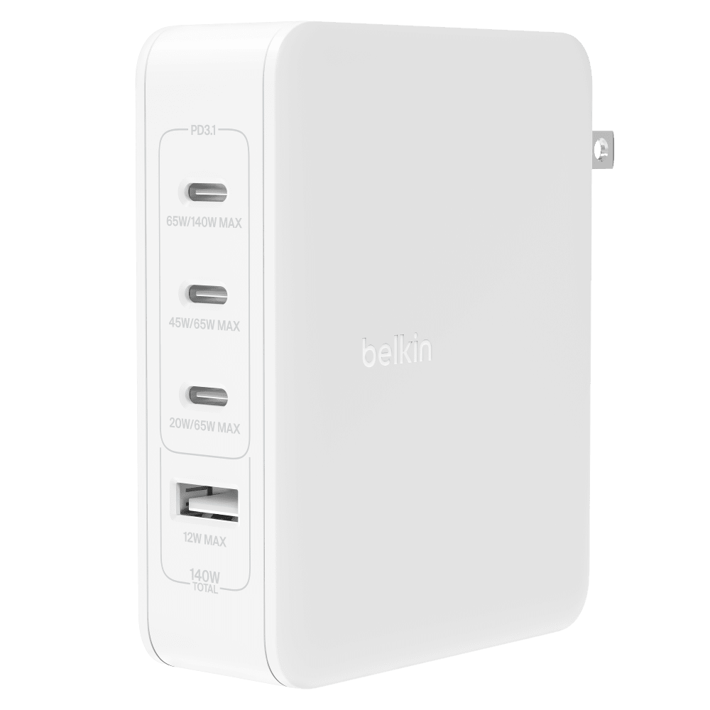 Wholesale cell phone accessory Belkin - USB C PD 140W PPS Wall Charger - White