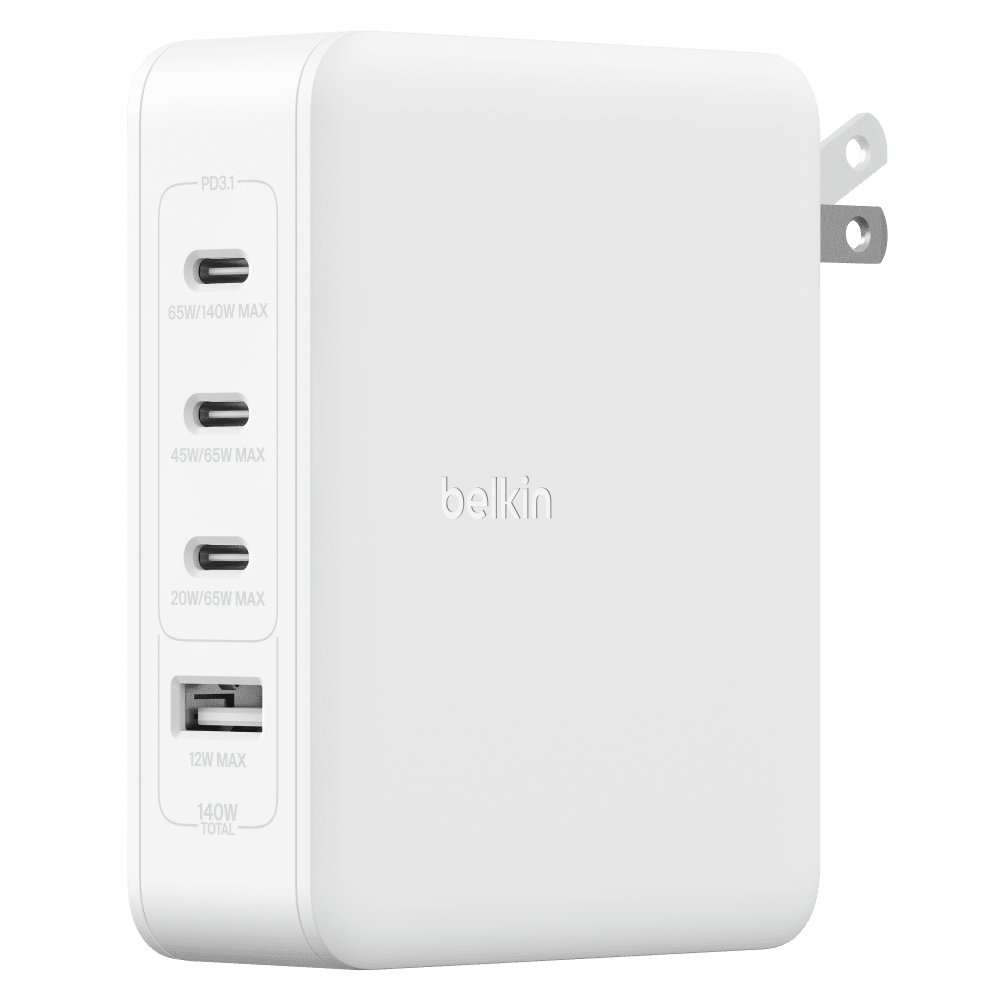 Wholesale cell phone accessory Belkin - USB C PD 140W PPS Wall Charger - White