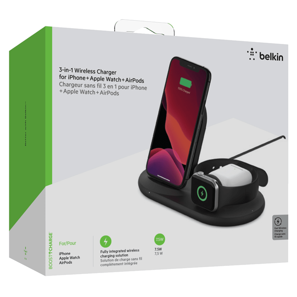 Wholesale Belkin 3in1 Wireless Charging Pad With Apple Watch Dock