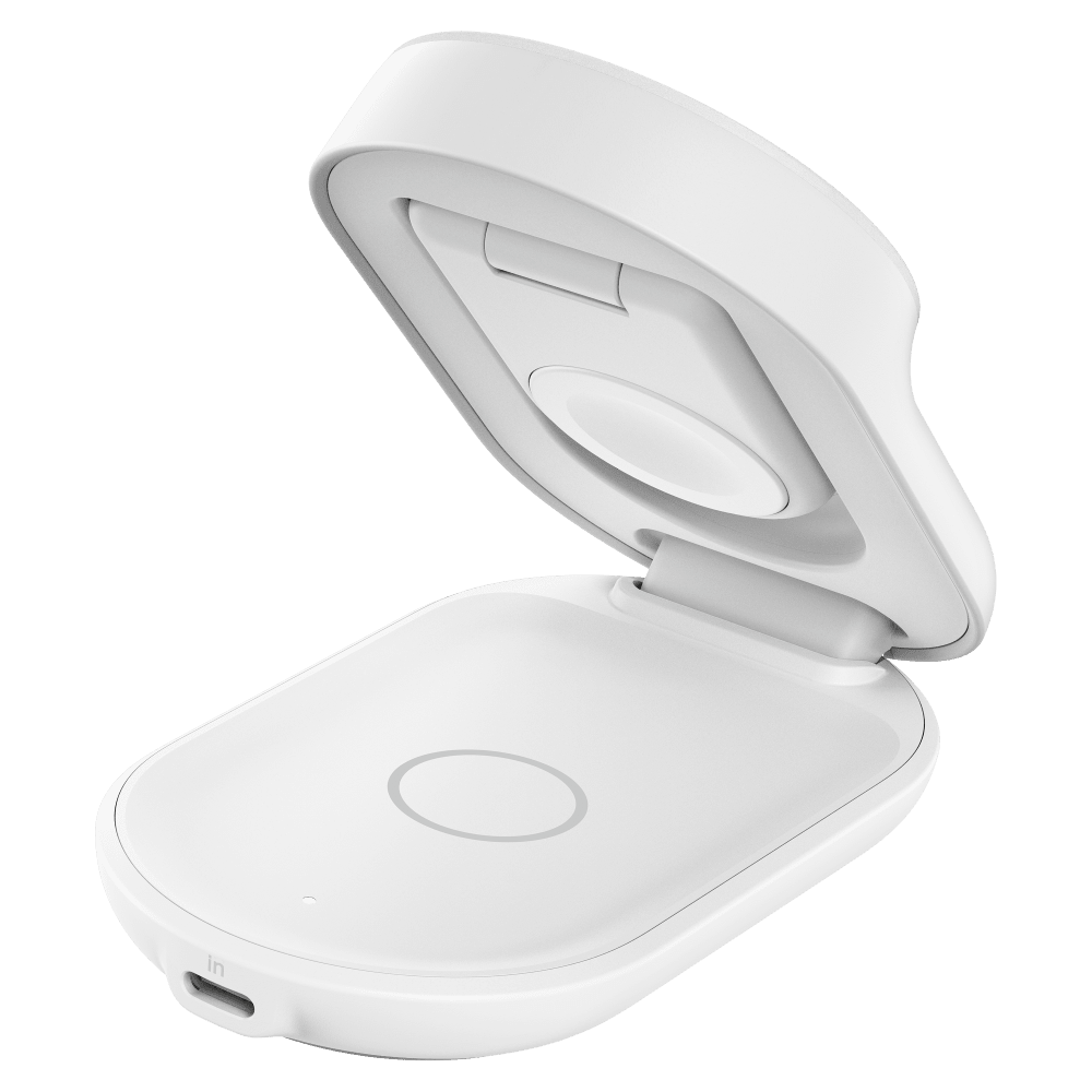 Wholesale cell phone accessory Belkin - Qi2 3 in 1 Foldable Charger 25W - White