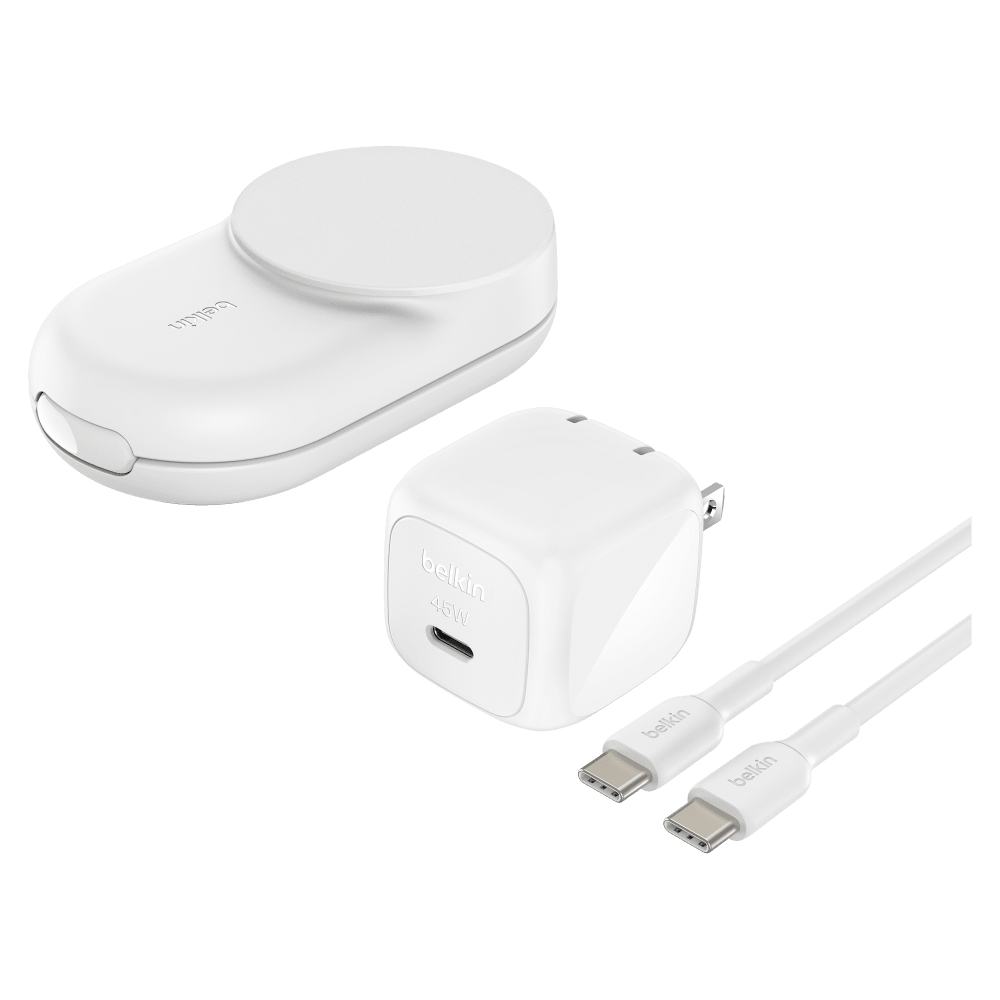 Wholesale cell phone accessory Belkin - Qi2 3 in 1 Foldable Charger 25W - White