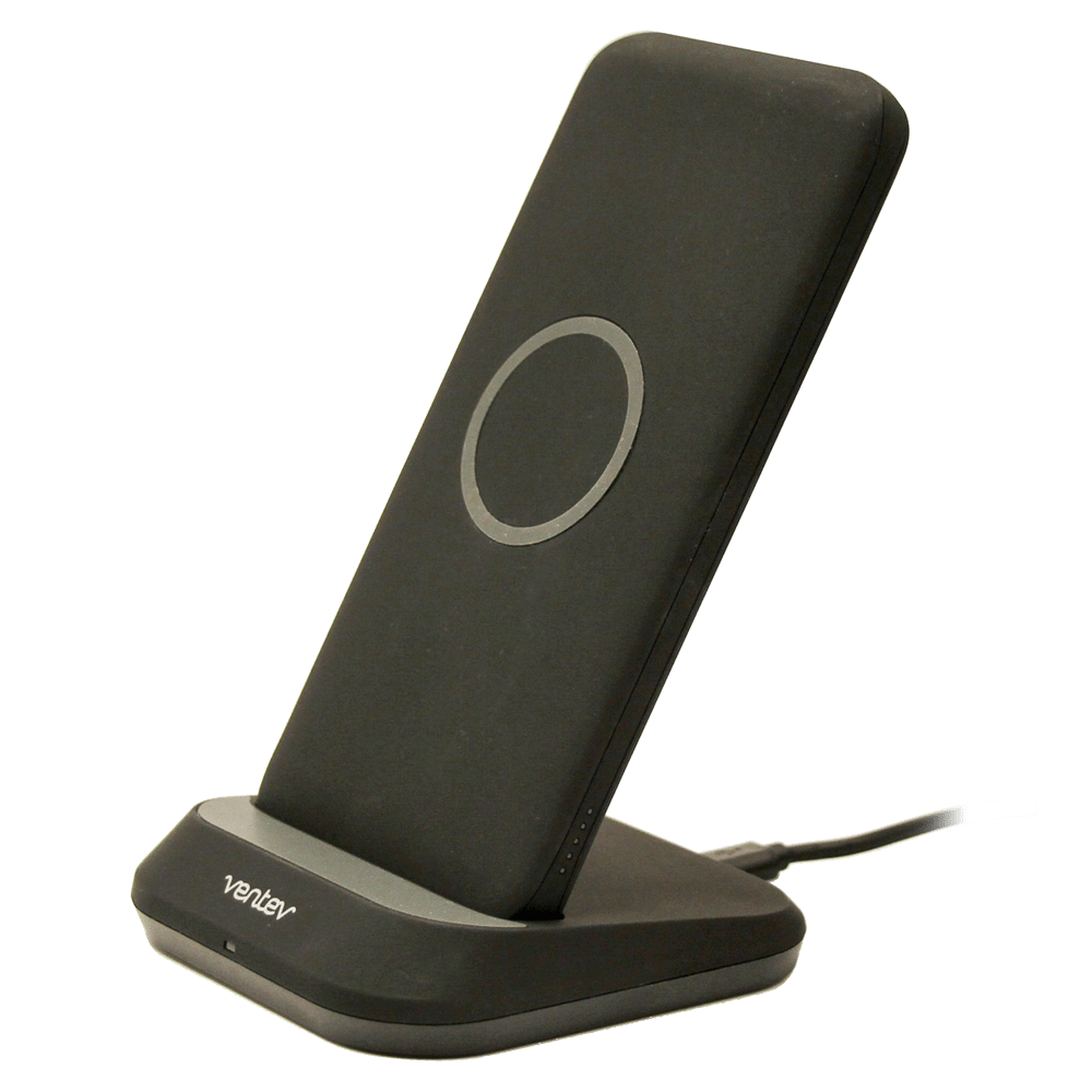 Wholesale cell phone accessory Ventev - wireless battery charge stand 10W 10,000 mAh - Black