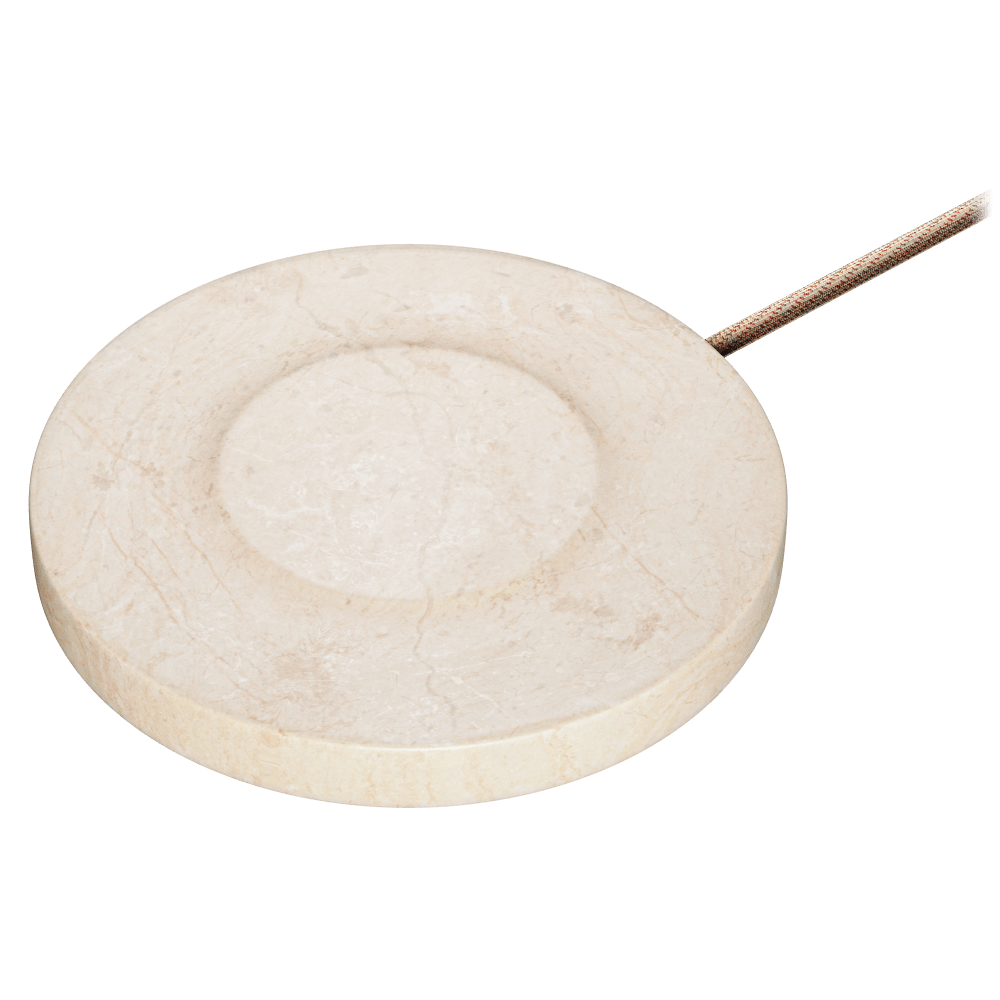 Wholesale cell phone accessory Einova - Classic Wireless Charging Stone - Cream Marble