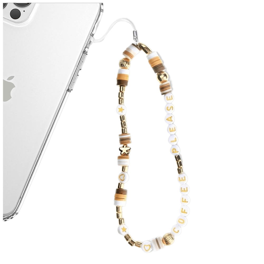 Wholesale cell phone accessory VELVET CAVIAR - Phone Charm - Coffee Please