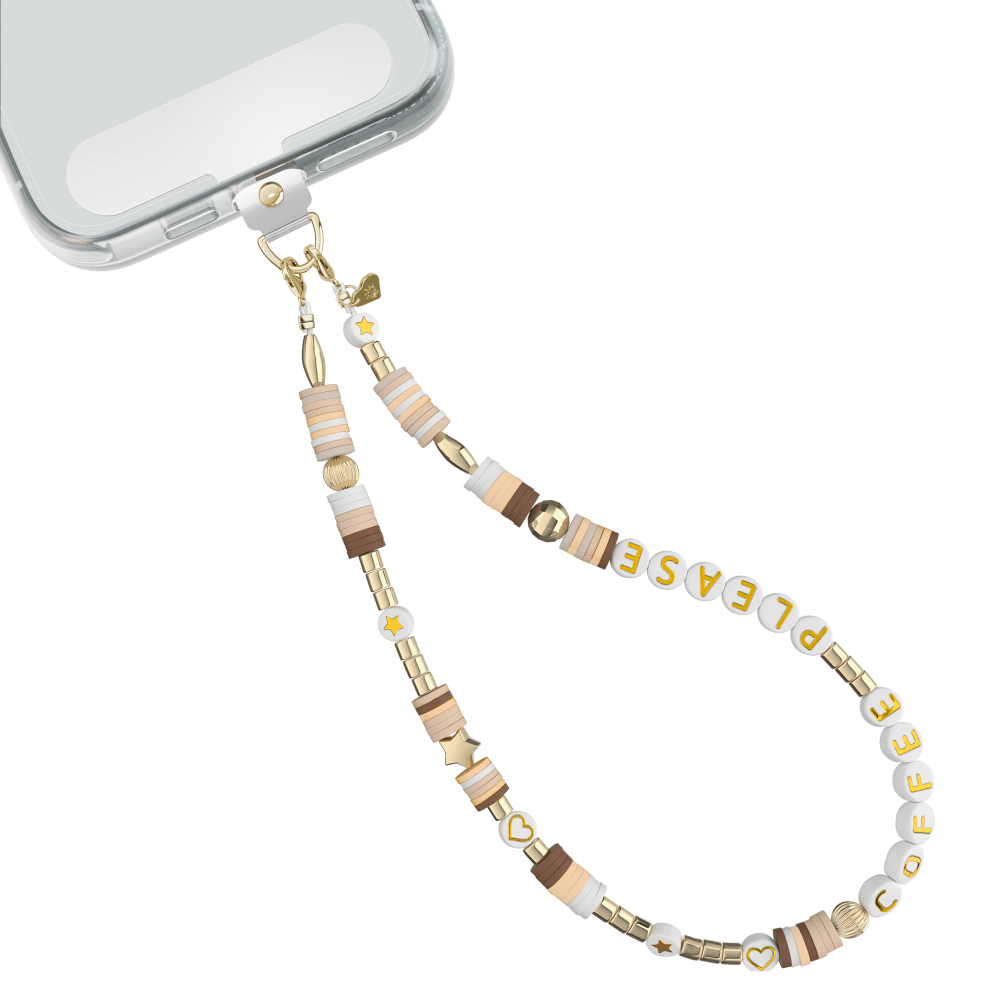 Wholesale cell phone accessory VELVET CAVIAR - Phone Charm - Coffee Please