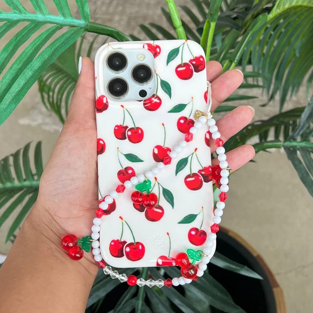 Wholesale cell phone accessory VELVET CAVIAR - Phone Charm - Mon Cheri Cherry