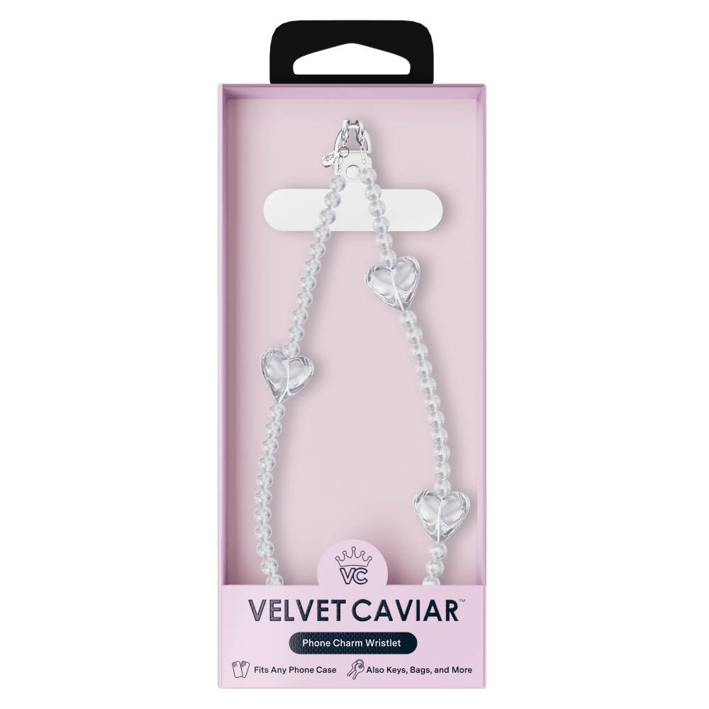 Wholesale cell phone accessory VELVET CAVIAR - Phone Charm - Holo Heart