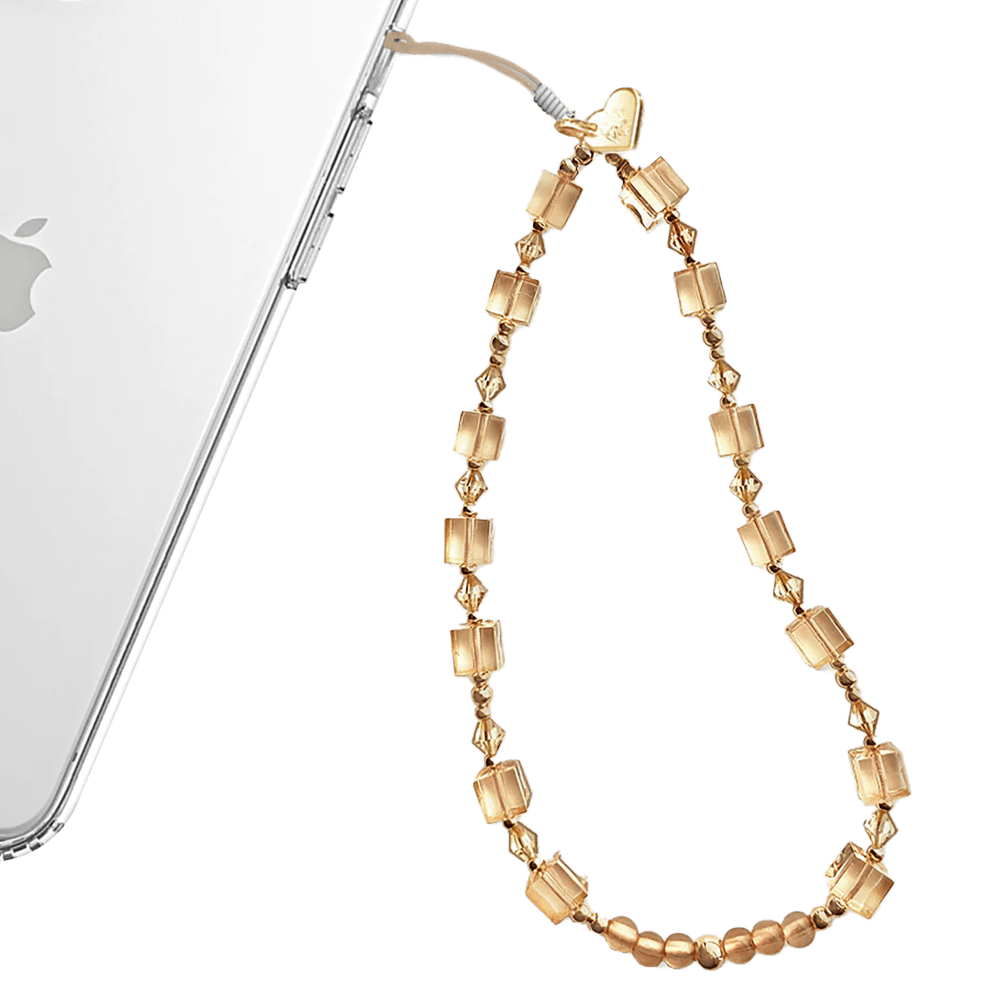 Wholesale cell phone accessory VELVET CAVIAR - Phone Charm - Nude Cube