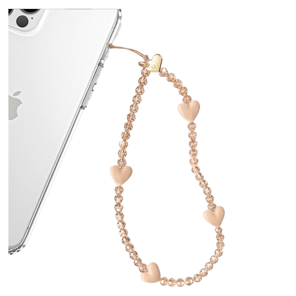 Wholesale cell phone accessory Velvet Caviar - Phone Charm - Nude Heart