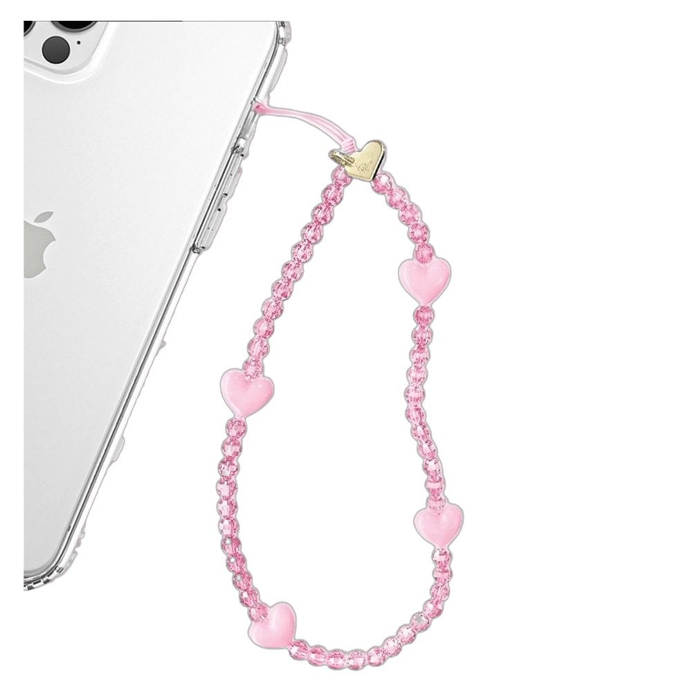 Wholesale cell phone accessory VELVET CAVIAR - Phone Charm - Pink Heart